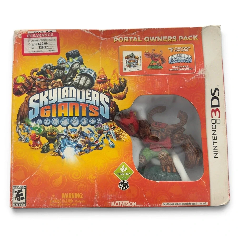 Skylanders Giants Portal Owners Pack Nintendo 3DS Tree Rex Figure